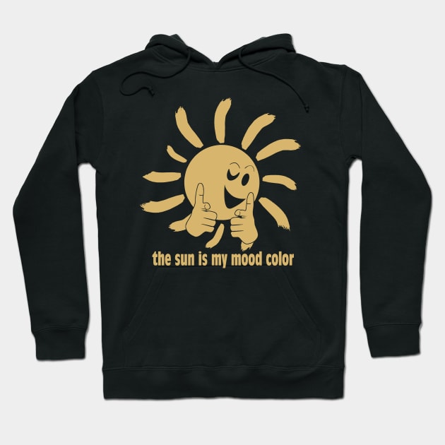 The sun is my mood color (golden print) Hoodie by aceofspace